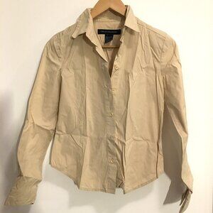 Beige French Connection shirt, size small